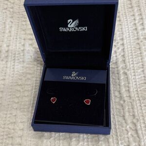 Swarovski Ruby Red Crystal Earrings